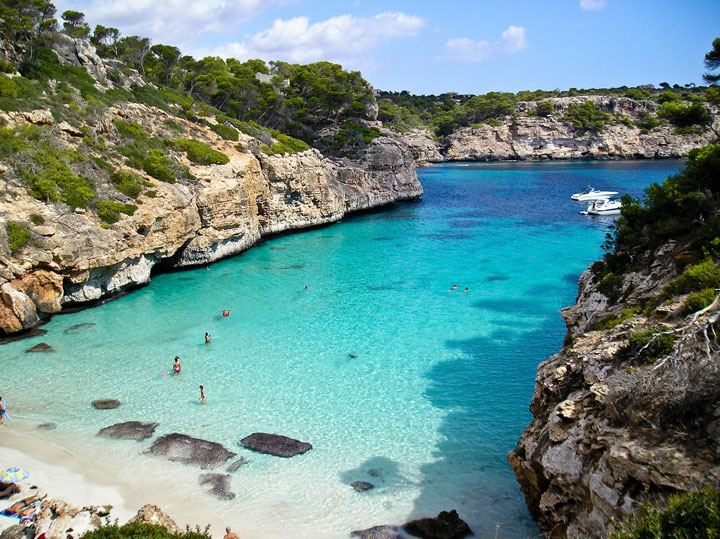 angeltourenmallorca.de Bootstouren auf Cala del Moro Mallorca