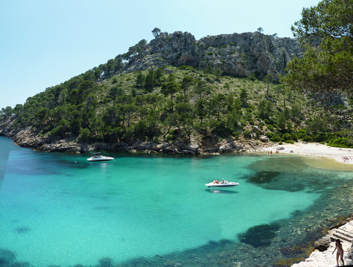 angeltourenmallorca.de bootausfluge nach Cala Murta auf Mallorca